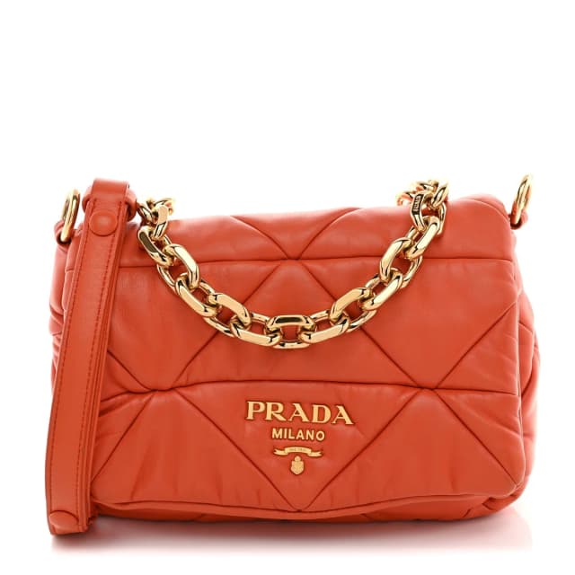 Prada System Patchwork Nappa Leather Bag - Arancio in Nappa leather from H&T, photo 1 of 1