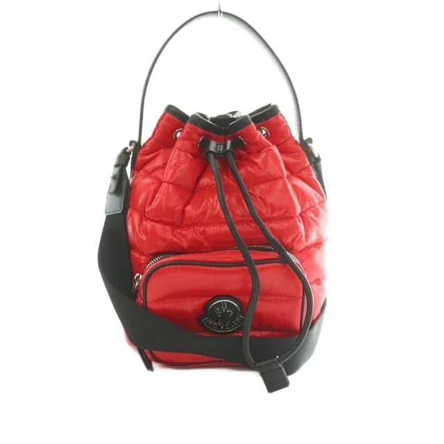 Moncler Kilia 2-Way Shoulder Bag Nylon Quilted Red Black in Black Nylon from The Reluxe, photo 1 of 1