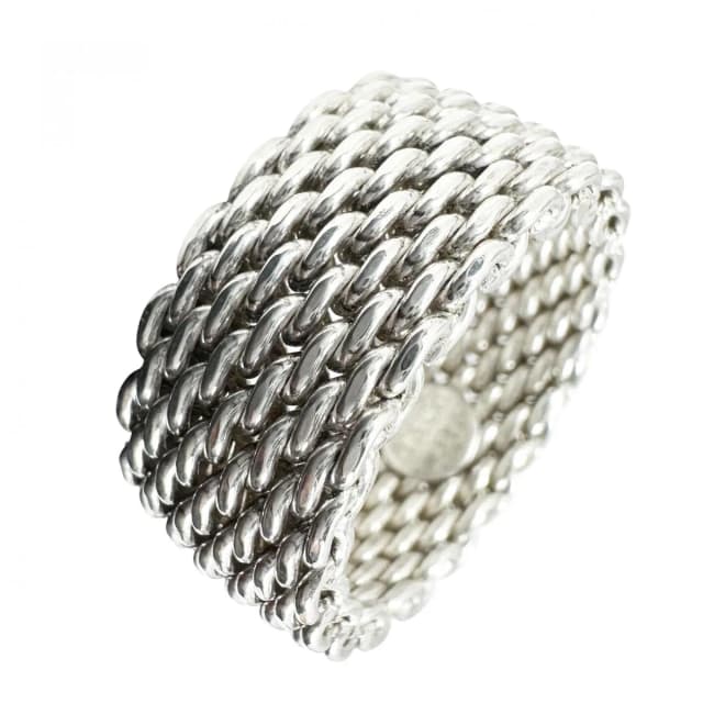 Tiffany & Co. Ring Somerset Silver Mesh in Silver from The Reluxe, photo 1 of 1