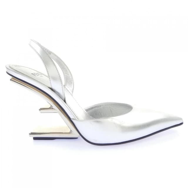 Fendi Pumps Heel Silver in Silver from The Reluxe, photo 1 of 1