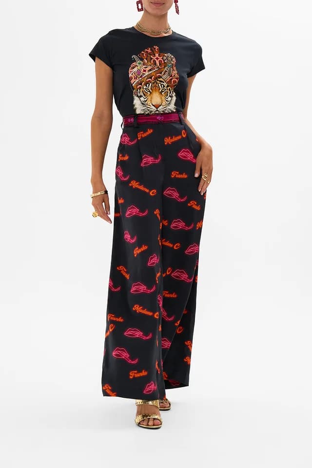 Camilla eBoutique WIDE LEG WAISTED PANT ELECTRIC LOVELAND, image 1 of 1 from CAMILLA