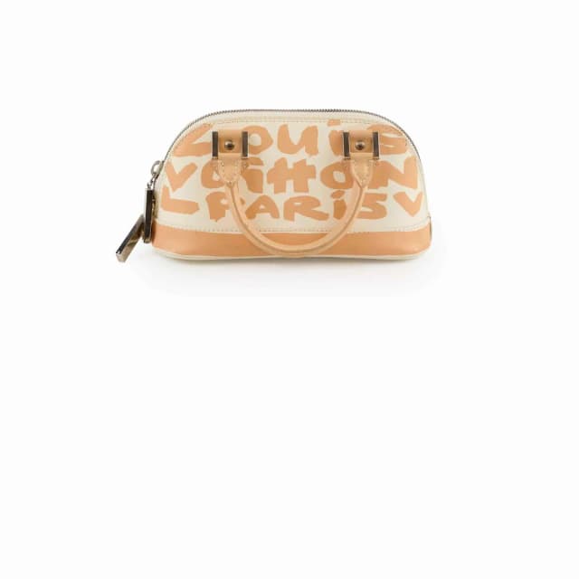 Louis Vuitton x Stephen Sprouse Graffiti Alma Bag Beige in Beige Leather from The Purse Affair, photo 1 of 1