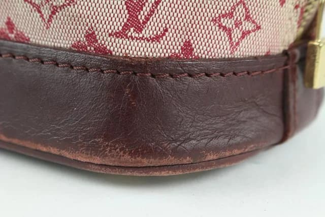 Louis Vuitton Burgundy Monogram Mini Lin Alma Haut Tall Dome Bag in Burgundy Canvas from Bagriculture, photo 1 of 1