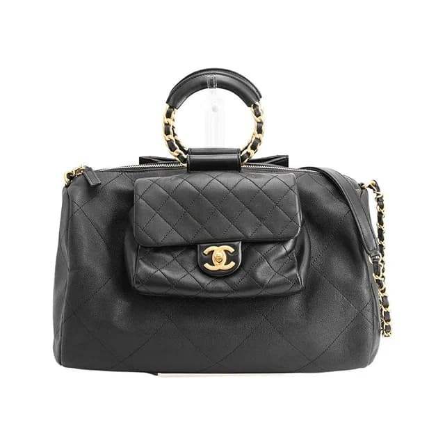 Chanel Boston Bag 2-Way in Caviar leather from The Reluxe, photo 1 of 1
