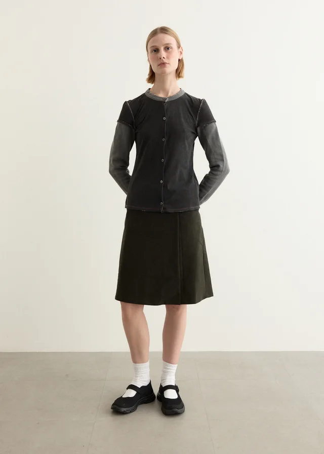 Peachy Den The Edie Skirt in Olive, image 1 of 1 from Incu