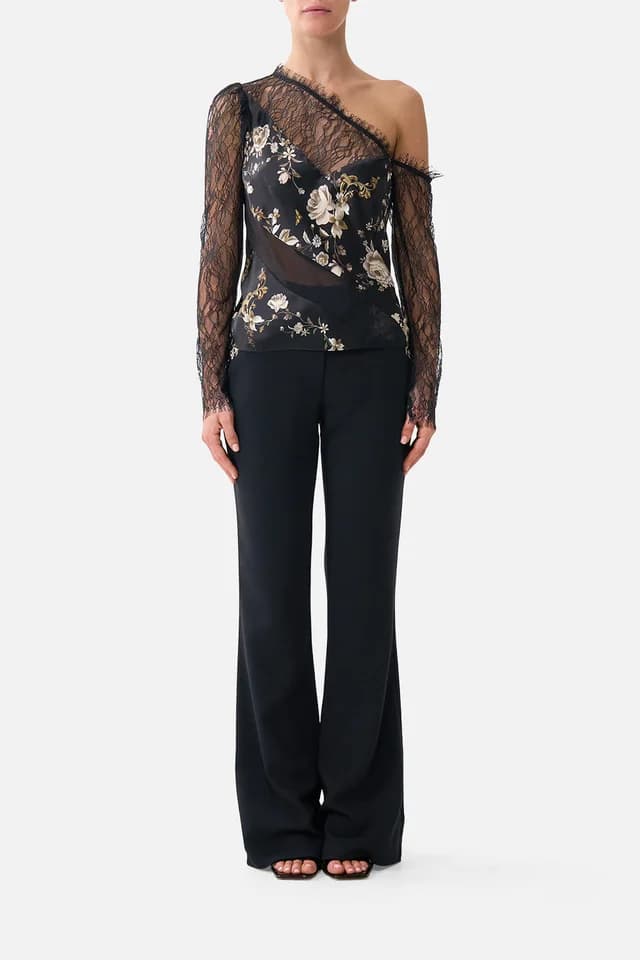 Camilla eBoutique LACE SPLICE ONE SHOULDER TOP FLAMENCO FOLKLORE, image 1 of 1 from CAMILLA