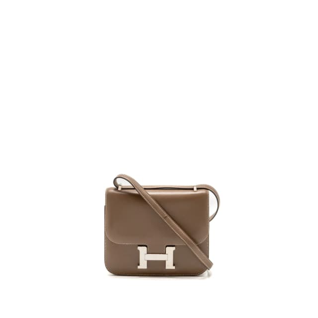 Hermès Mini Constance tadlakt etoupe SHW stamp A in Taupe Leather from EMIER, photo 1 of 1