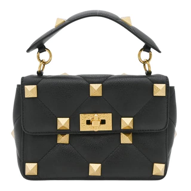 Valentino Garavani Roman Stud Top Handle Bag in Suede from Clotheshorse Anonymous, photo 1 of 1