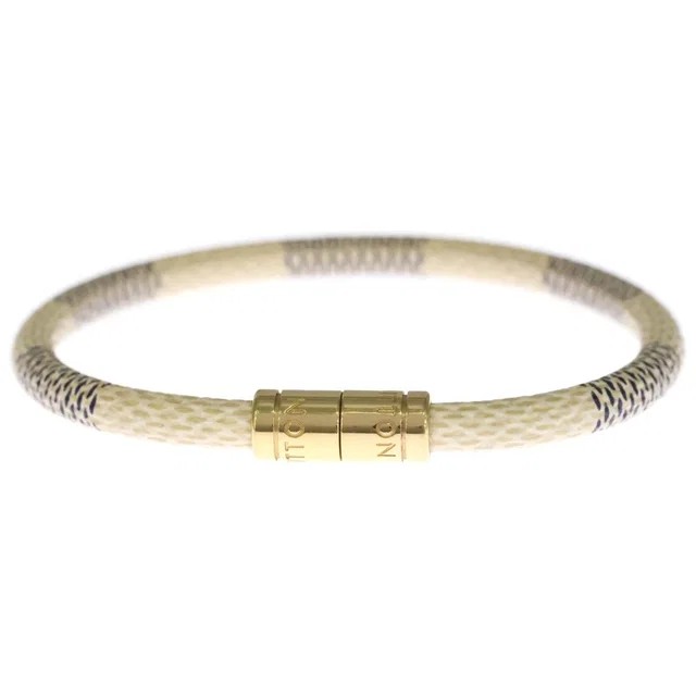 Louis Vuitton Damier Azur Bracelet Keep It White Gold in White from The Reluxe, photo 1 of 1