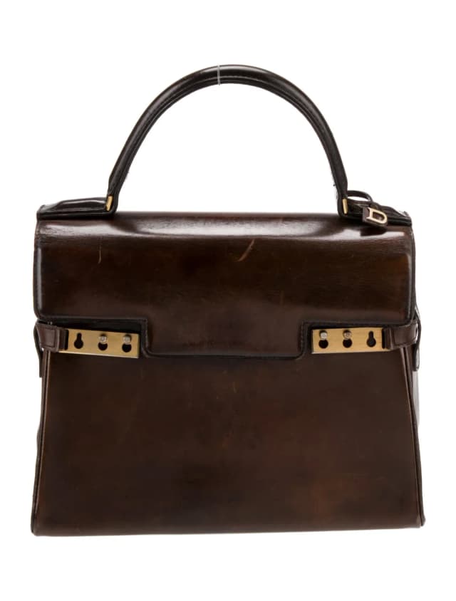Delvaux Top Handle Other bag in Brown Suede from The RealReal, photo 1 of 1