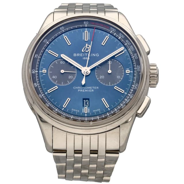 Breitling Premier B01 AB0118 42mm Stainless Steel Watch (Ex-Display) from H&T, photo 1 of 1