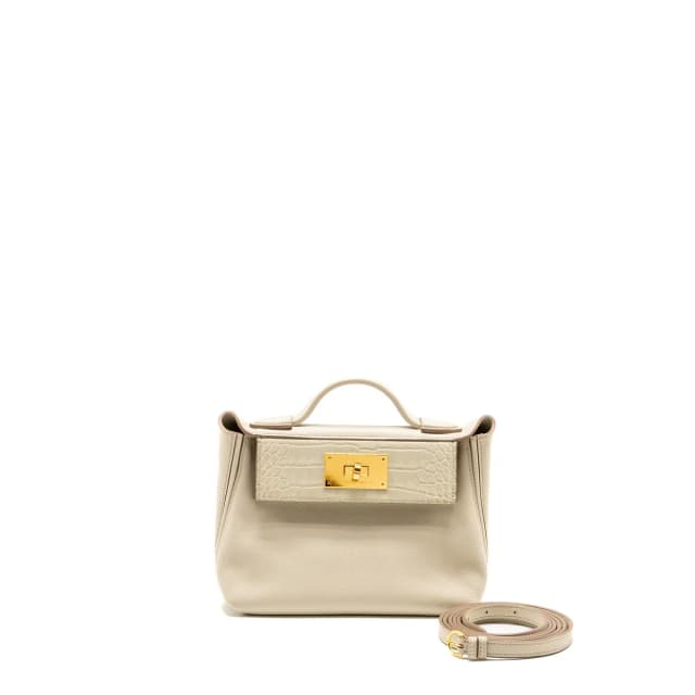 Hermès 24/ 2424-21 Touch Evercolor /Alligator /Swift Beton GHW Stamp B in Swift leather from EMIER, photo 1 of 1