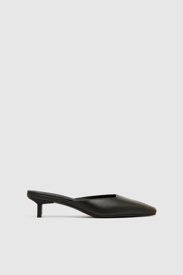St Agni Brushed Miro Heel - Black, image 1 of 1 from St. Agni