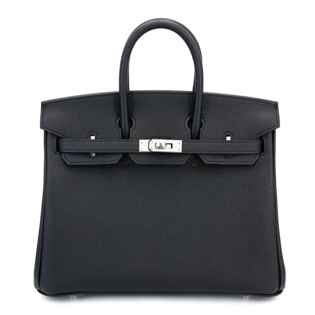 Hermès Birkin 25 Noir (89) in Black Togo leather from Ginza Xiaoma, photo 1 of 1