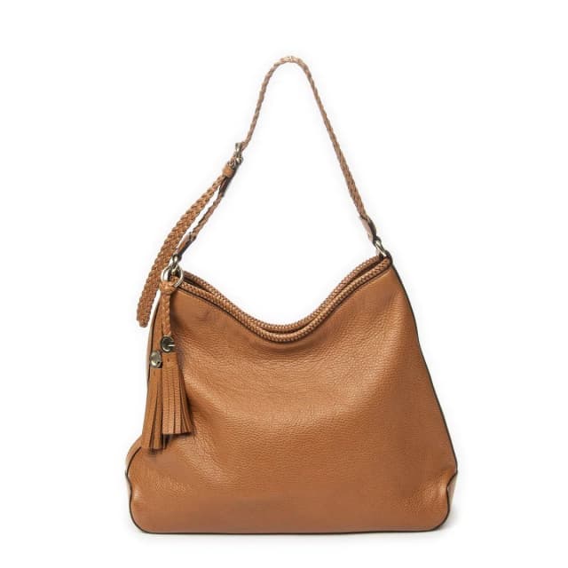 Gucci Medium Marrakech Hobo Tan Grain Calfskin Leather in Brown Calfskin from The Reluxe, photo 1 of 1