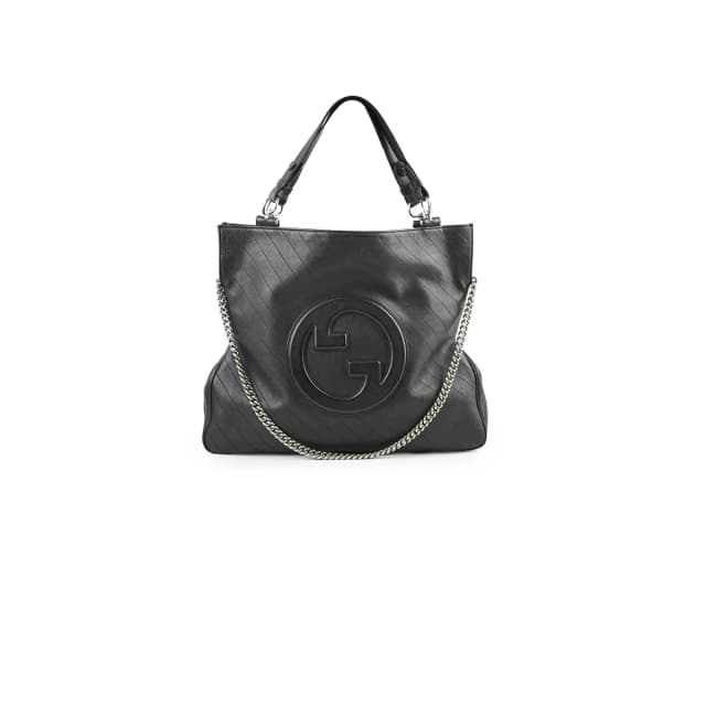 Gucci Soft Leather Large Tote Black in Black Leather from The Purse Affair, photo 1 of 1