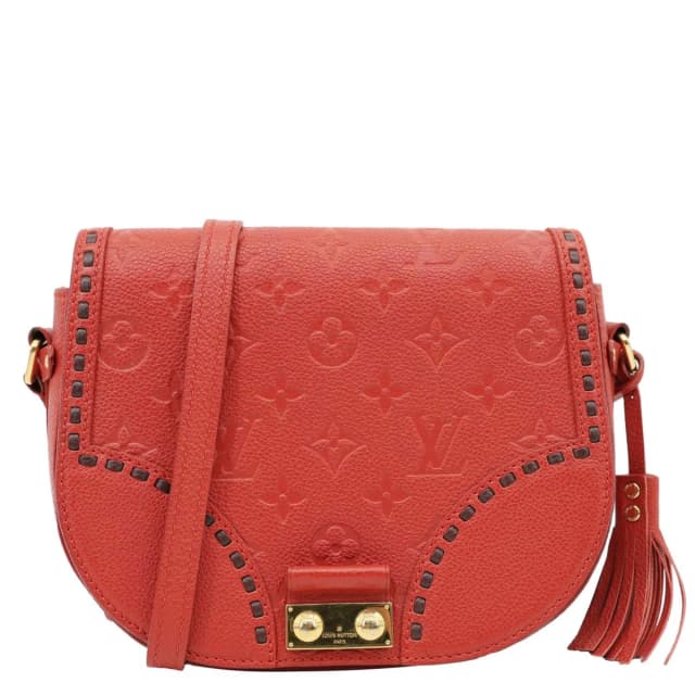 Louis Vuitton Junot Monogram Empreinte Leather Shoulder Bag Cherry in Leather from Dallas Designer Handbags, photo 1 of 1