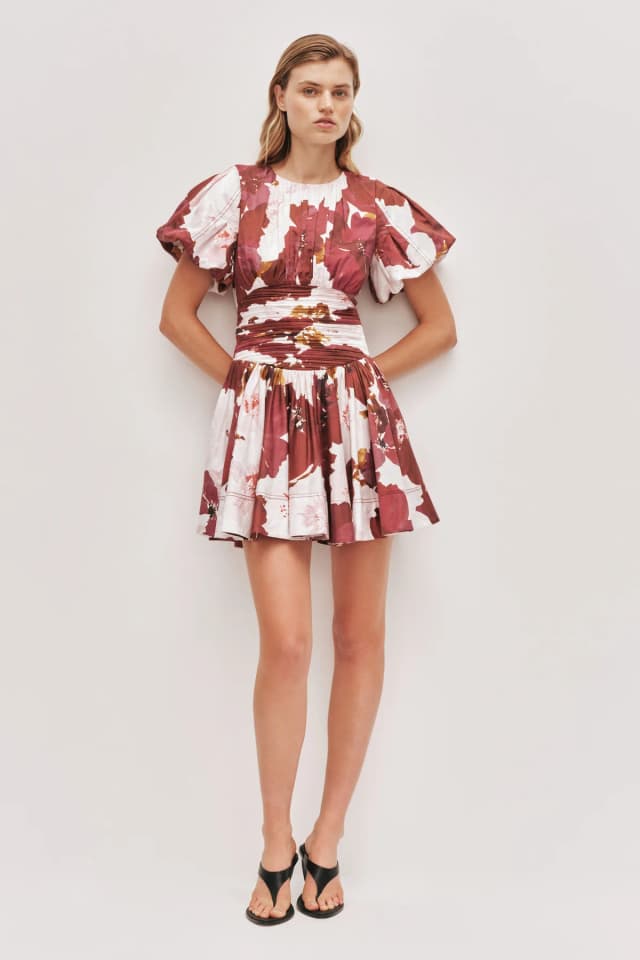 AJE Tilda Mini Dress in AQUARELLE, image 1 of 1 from Aje