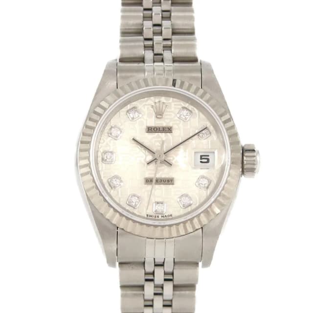 Rolex Datejust Automatic Watch White in White from The Reluxe, photo 1 of 1