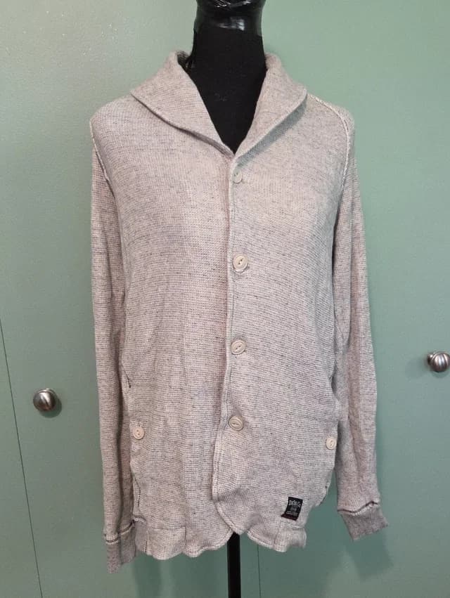 Diesel Light Gray Button Front Sweater Size Xl 100% Cotton in gray from Poshmark, photo 1 of 1