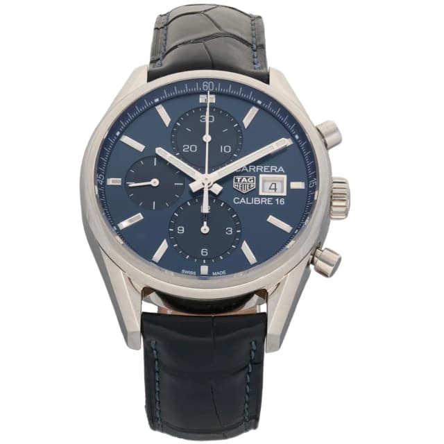 TAG Heuer Carrera CBK2112 41mm Stainless Steel Watch in Leather from H&T, photo 1 of 1
