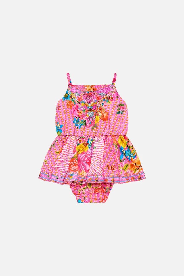Camilla eBoutique BABIES JUMP DRESS WITH FRILL NECK ILLUSTRATION NATION, image 1 of 1 from CAMILLA