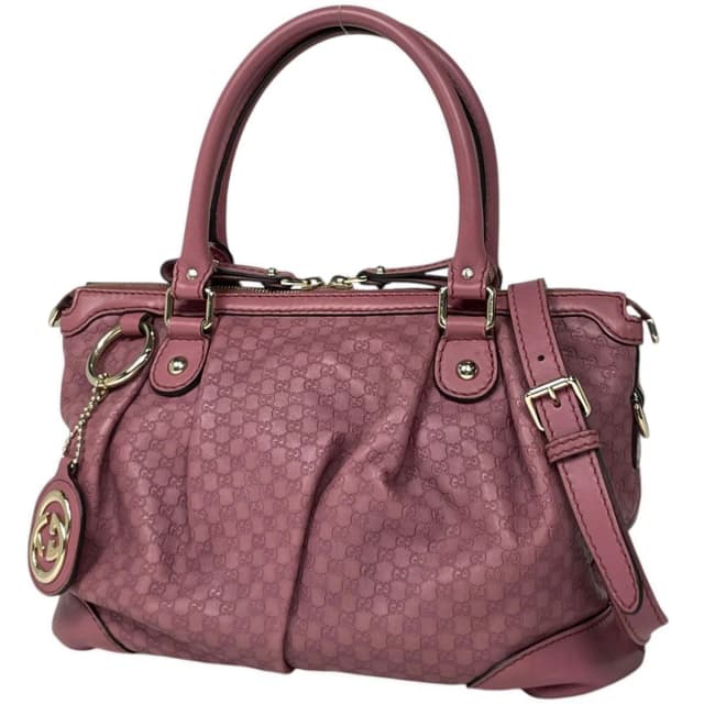 Gucci Handbag Sukey Micro 2-Way Leather Pink in Pink Leather from The Reluxe, photo 1 of 1