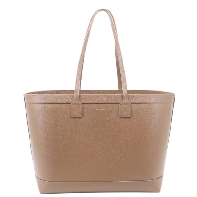 Burberry London Medium Grainy Calfskin Leather Tote Bag Brown in Brown Calfskin from Dallas Designer Handbags, photo 1 of 1