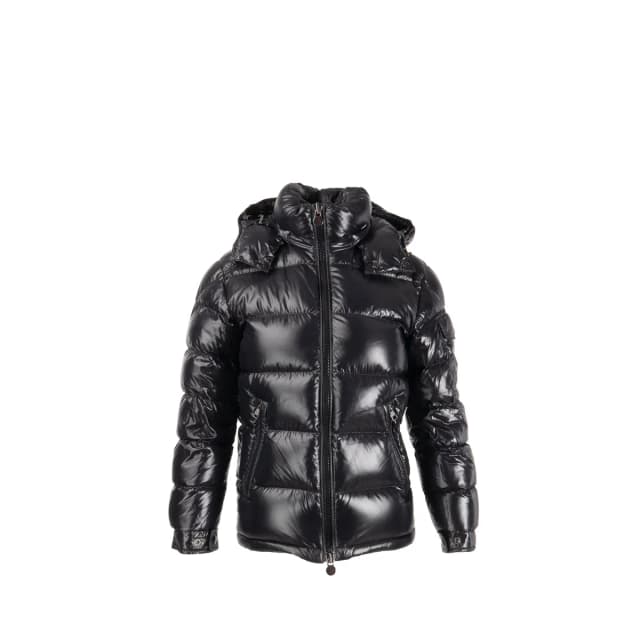 Moncler Size 00 Maya Hooded Short Down Jacket Polyamide Black in Black from EMIER, photo 1 of 1
