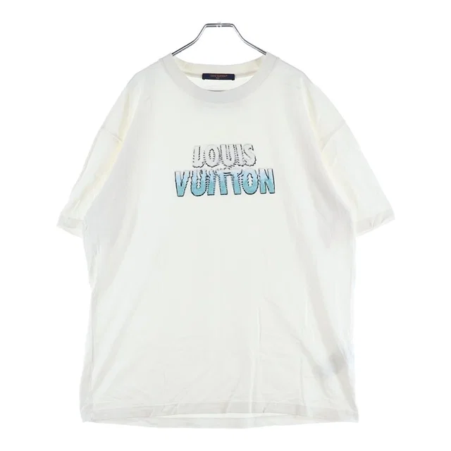 Louis Vuitton 23 AW Embroidered Beads Crew Neck Short Sleeve T-Shirt White in White from The Reluxe, photo 1 of 1