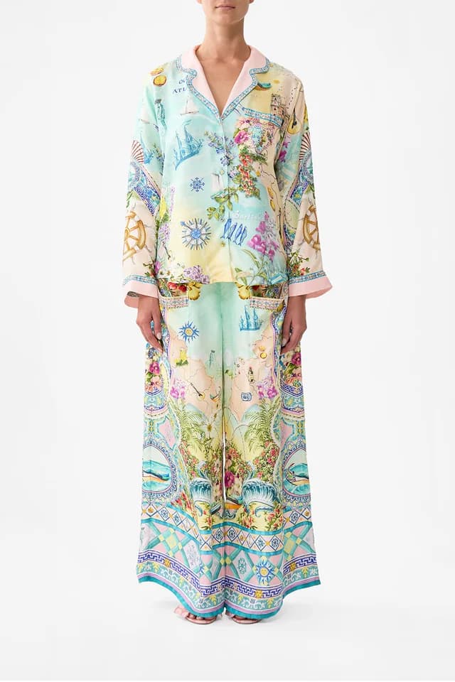 Camilla eBoutique BOXY PYJAMA SHIRT JUST COASTING, image 1 of 1 from CAMILLA