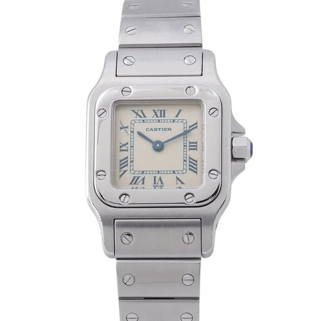 Cartier Santos Galbee SM Watch White Dial Quartz in White from The Reluxe, photo 1 of 1