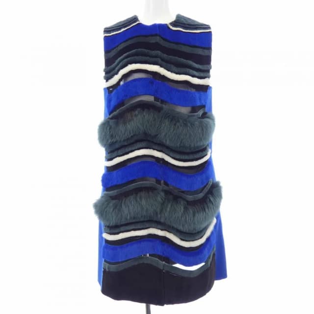 Fendi 18 Vest Blue in Blue Cashmere from The Reluxe, photo 1 of 1