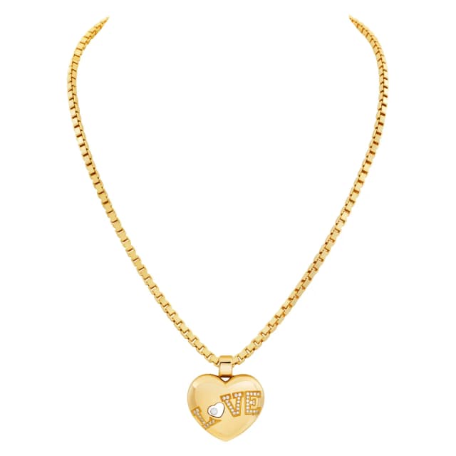 Chopard Happy Diamond "Love Heart" necklace in 18k in Yellow Gold from Gray And Sons, photo 1 of 1