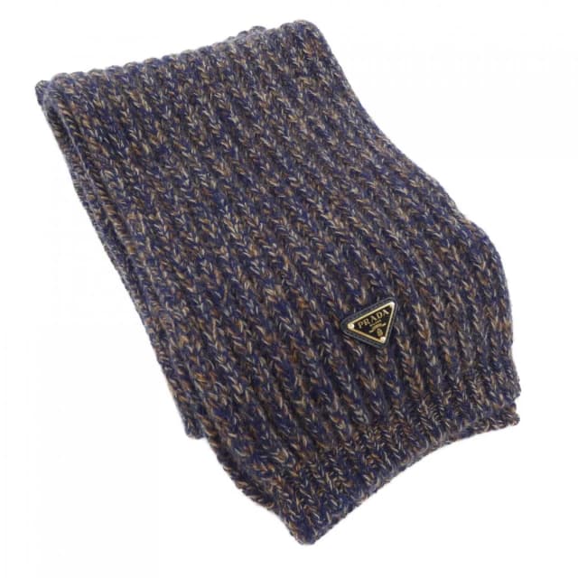 Prada Triangle Logo Scarf in Cashmere from The Reluxe, photo 1 of 1