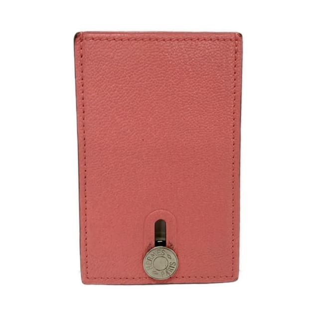 Hermès Card Case Diabolo Roseate Silver in Silver Goatskin from The Reluxe, photo 1 of 1
