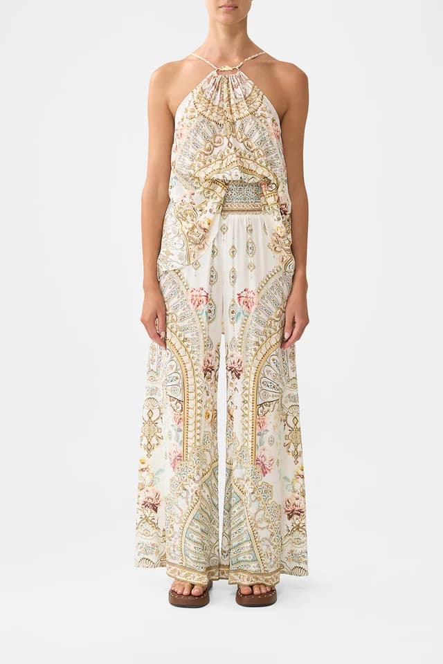 Camilla eBoutique SHIRRED WAIST PANT OTTOMAN DYNASTY, image 1 of 1 from CAMILLA