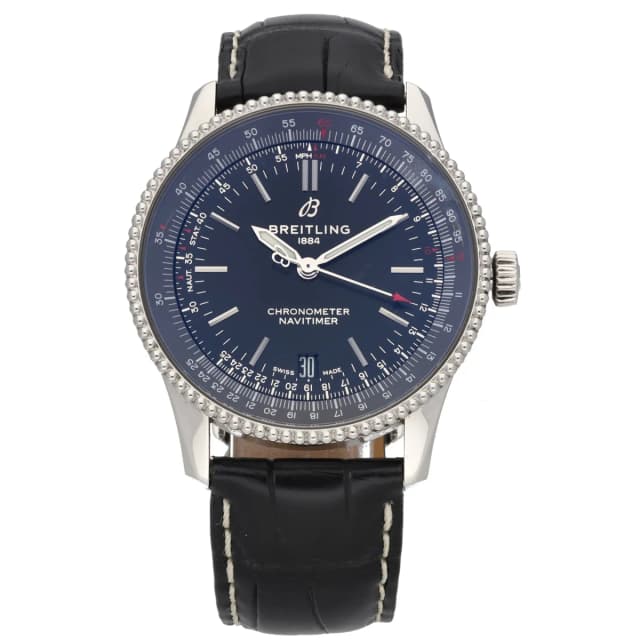 Breitling Navitimer A17325 38mm Stainless Steel Watch in Leather from H&T, photo 1 of 1