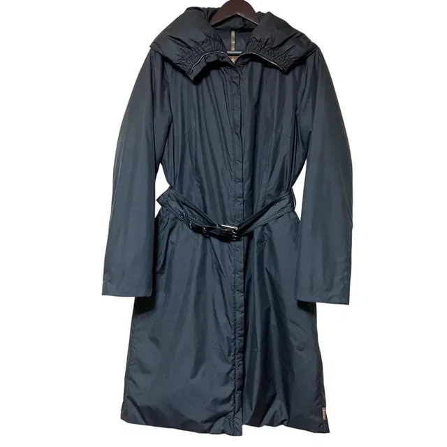 Moncler Belted Down Coat Black Autumn Winter 2 in Black from The Reluxe, photo 1 of 1