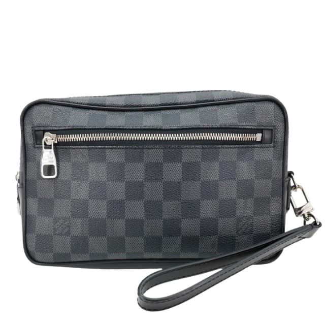 Louis Vuitton Kasai Pochette Damier Graphite Canvas Clutch Black in Black Canvas from Dallas Designer Handbags, photo 1 of 1