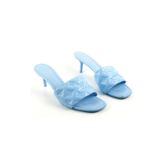 Louis Vuitton Revival Baby Blue Mules Size 41 in Blue Lambskin from The Purse Affair, photo 1 of 1