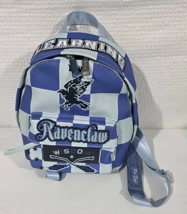 FRED Segal Harry Potter Checkered Ravenclaw Backpack Very Good Used Condition in red from Poshmark, photo 1 of 1