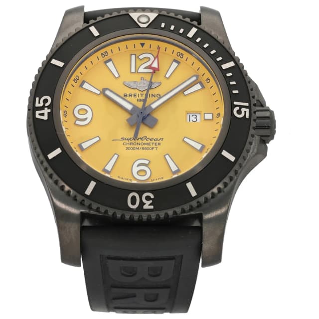 Breitling Superocean M17368 46mm DLC Stainless Steel Watch from H&T, photo 1 of 1