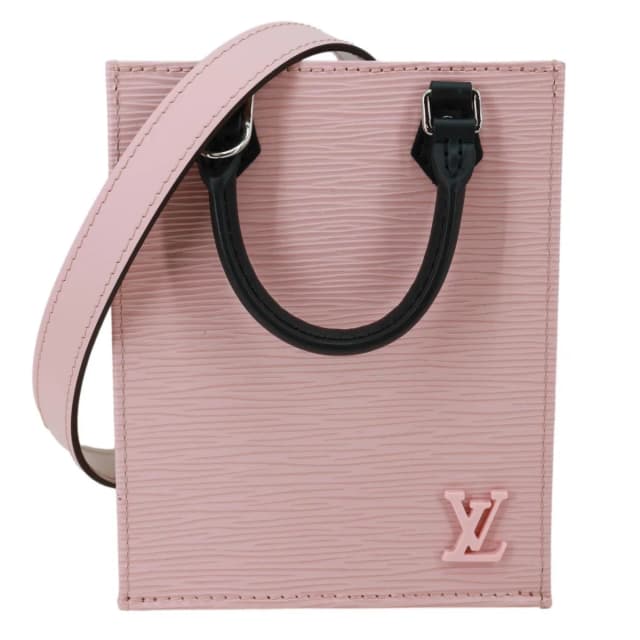Louis Vuitton Petit Sac Plat Epi Leather Crossbody Bag Pink in Pink Leather from Dallas Designer Handbags, photo 1 of 1