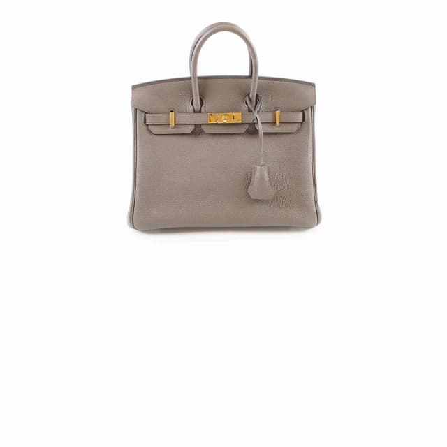Hermès Birkin 25 Togo Gris Etain - Y Stamp in Taupe Togo leather from The Purse Affair, photo 1 of 1