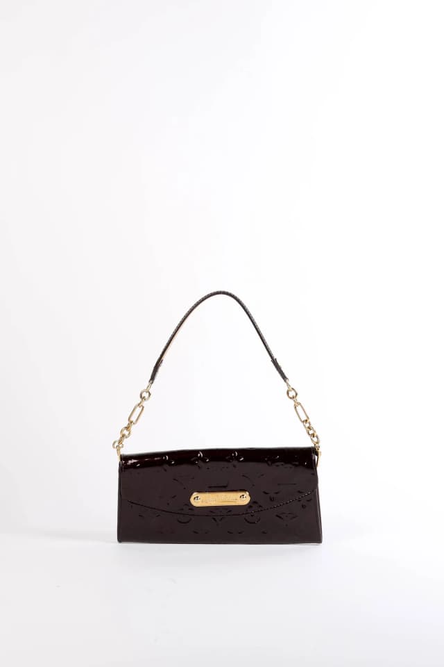 2010 Louis Vuitton Oxblood Vernis Sunset Boulevard Shoulder Bag in Burgundy Patent leather from Break Archive, photo 1 of 1