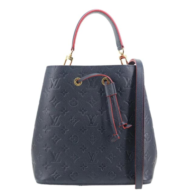 Louis Vuitton NeoNoe MM Monogram Empreinte Leather Shoulder Bag Navy Blue in Navy Leather from Dallas Designer Handbags, photo 1 of 1