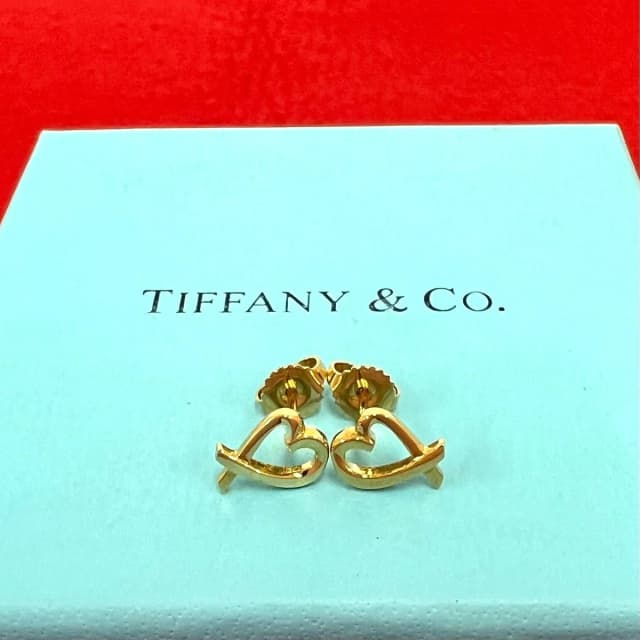 Tiffany & Co. Vintage Loving Heart Earrings Gold 18K in Gold from The Reluxe, photo 1 of 1