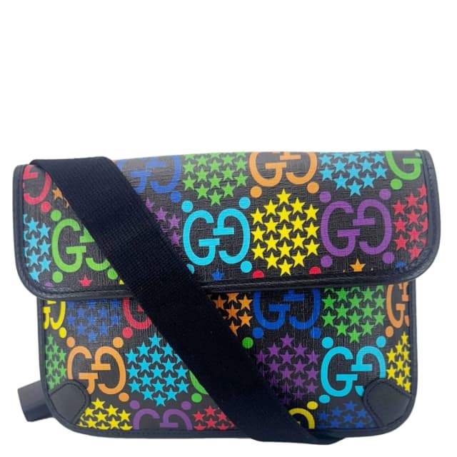 Gucci Psychedelic GG Supreme Canvas Belt Bag Multicolor 598113 in Multicolor Canvas from Dallas Designer Handbags, photo 1 of 1