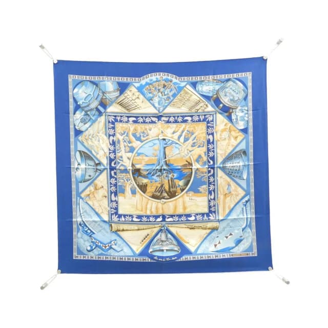 Hermès AU Son du Tam Carre Scarf in Silk from The Reluxe, photo 1 of 1